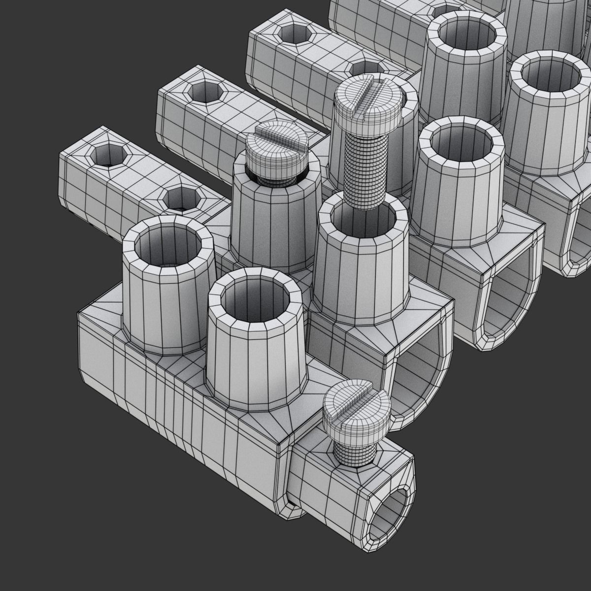 Terminal block clamp 3D model_16