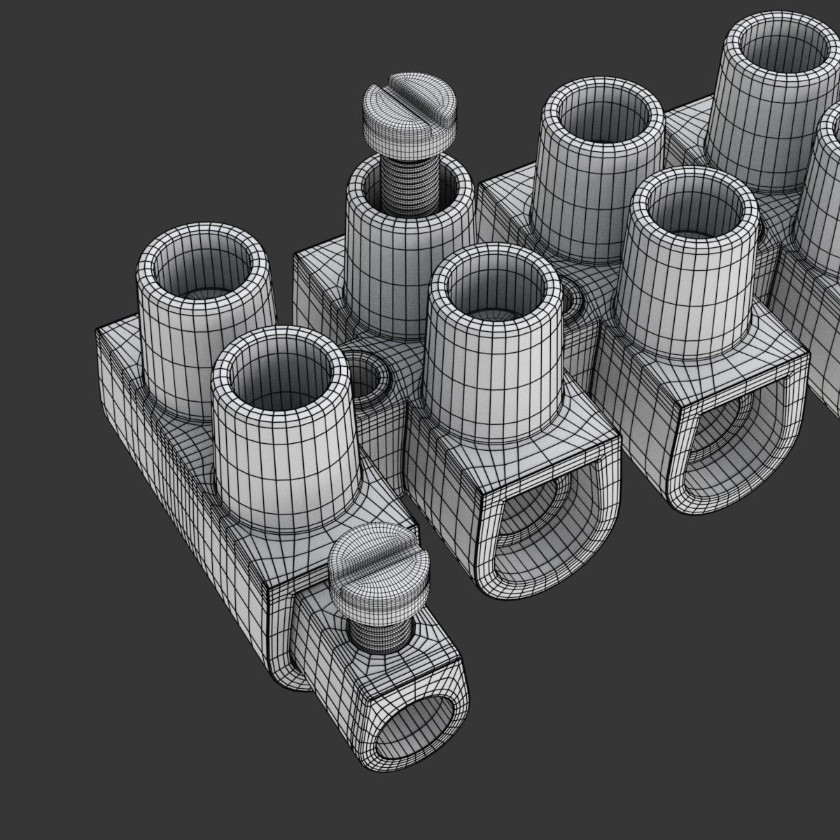 Terminal block clamp 3D model_18