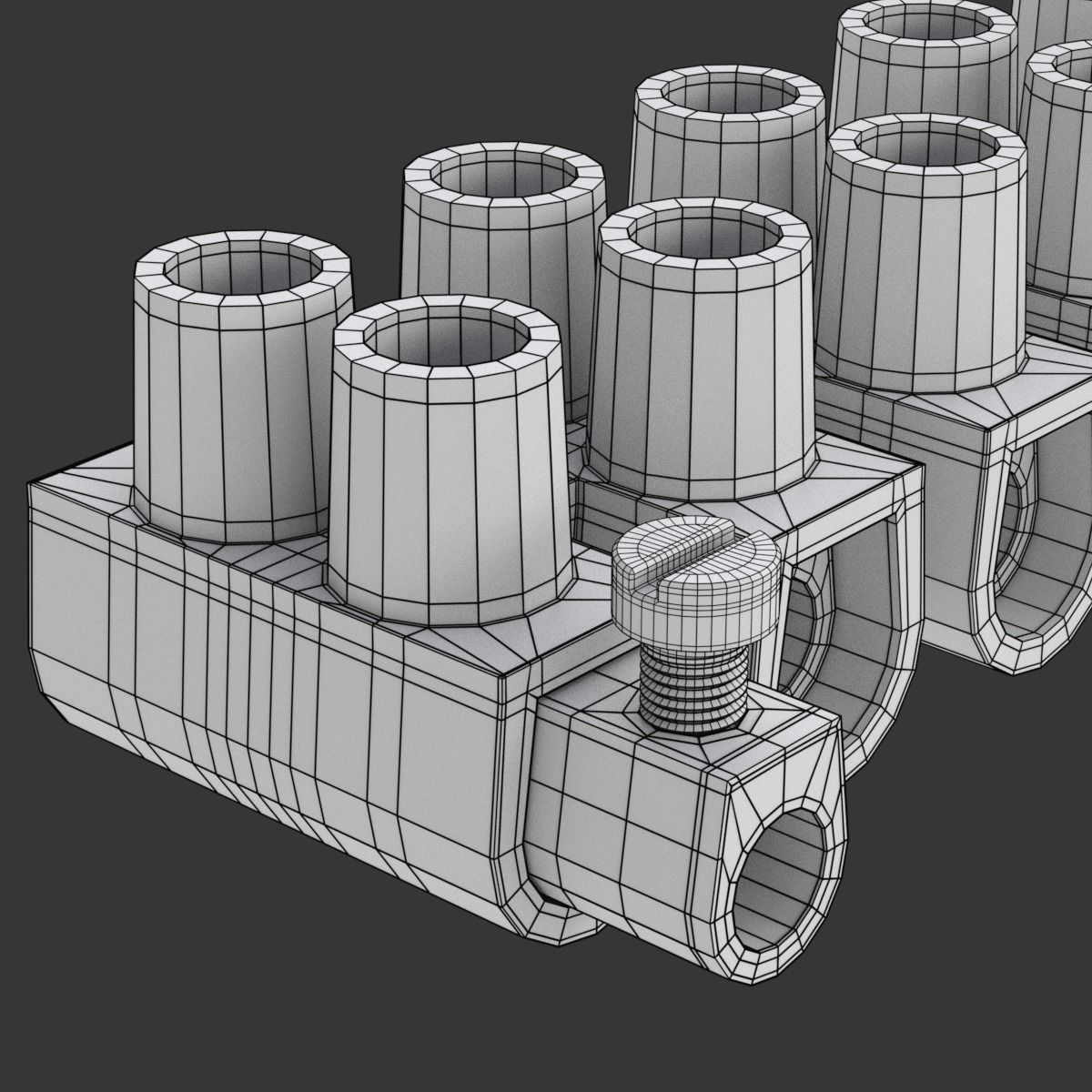 Terminal block clamp 3D model_11