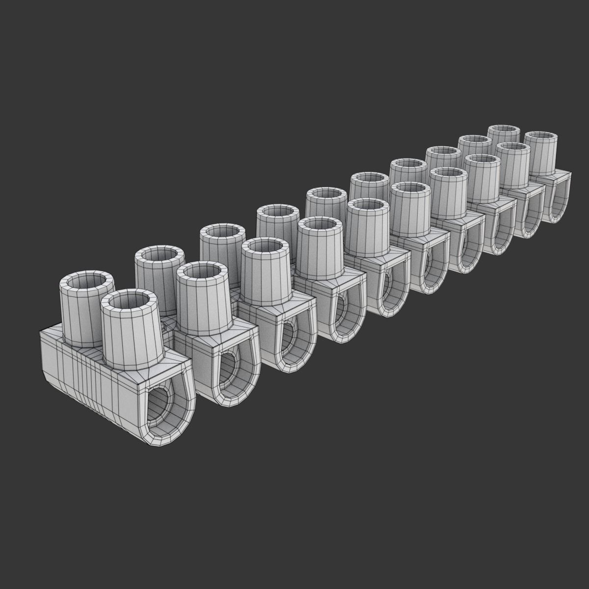 Terminal block clamp 3D model_10