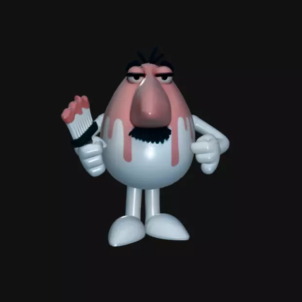The Little Man Classic Pink Panther Character STL Free 3D print model