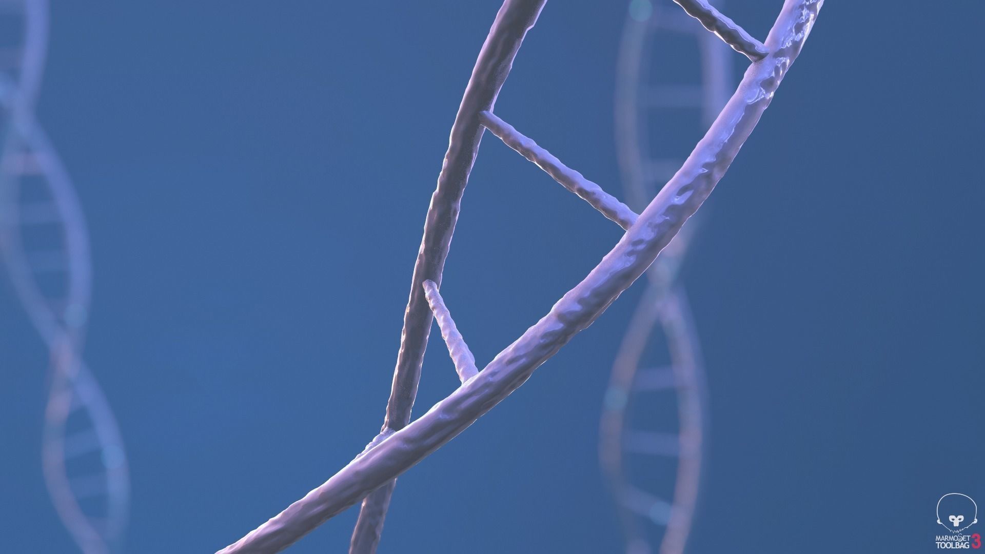 Helix strand of Human DNA 3D model_1