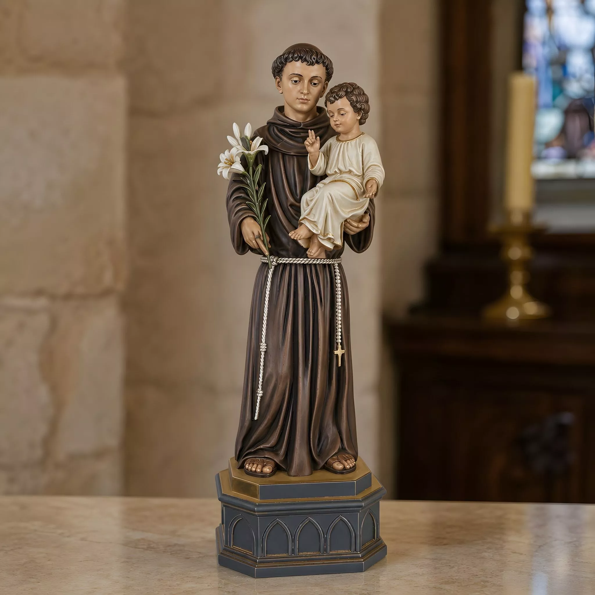 Saint Anthony With Child 3D Print Model 3D print model