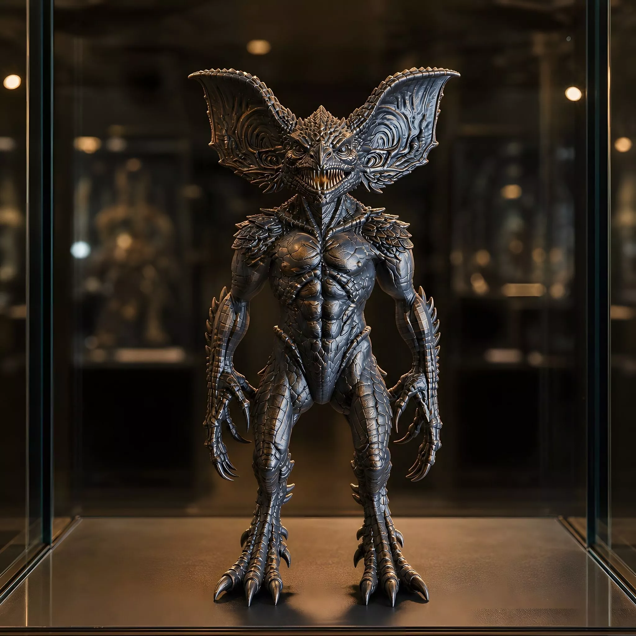 Large Eared Reptilian Monster 3D Print Model 3D print model