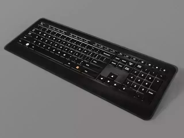 Computer Keyboard Low-poly 3D model