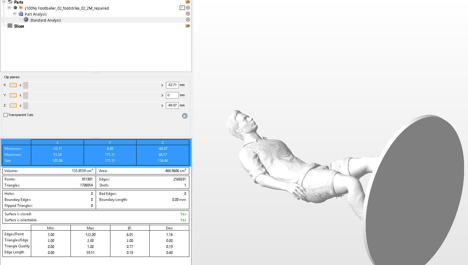 Footballer 02 Footstrike 02 Stl 3D print model_7