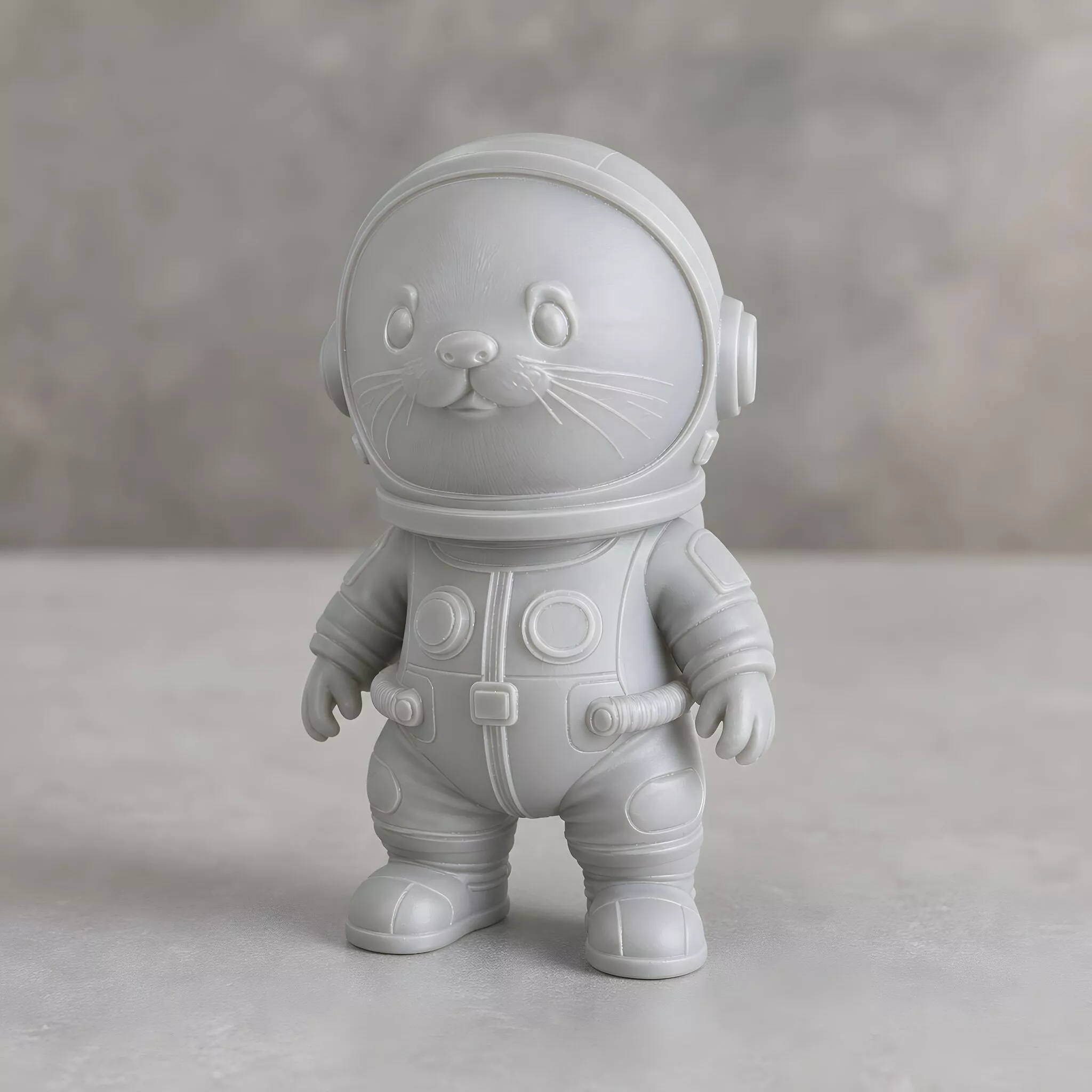 Astronaut Baby Otter 3D Print Model 3D print model