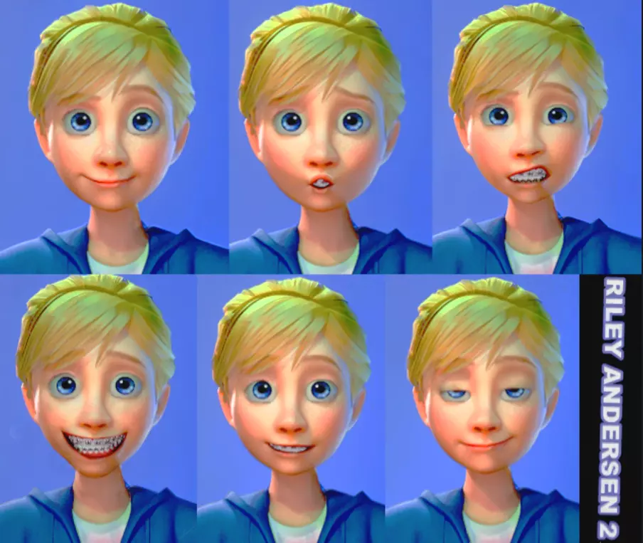 Riley andersen INSIDE OUT 2 Low-poly 3D model