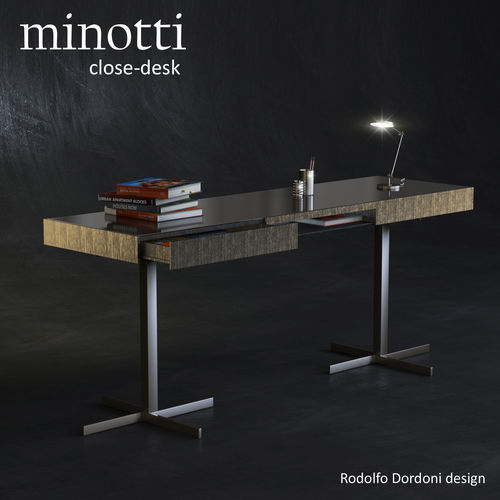 minotti close desk Low-poly 3D model