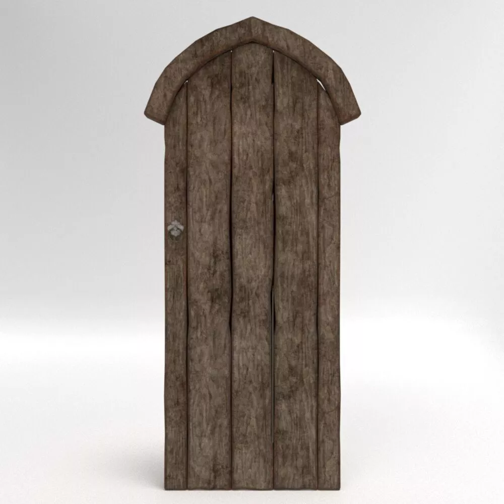Medieval Door 1 Low-poly 3D model