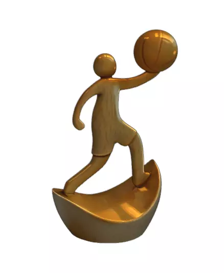 Abstract Basketball Player Statue 3D print model