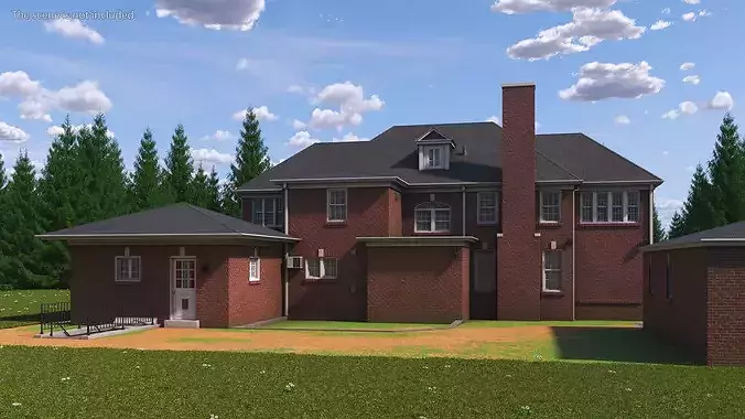 Home Alone House Exterior 3D model 3