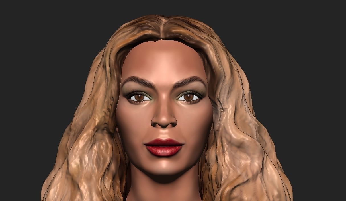 Beyonce 3D Model ready for 3d print 3D print model_5