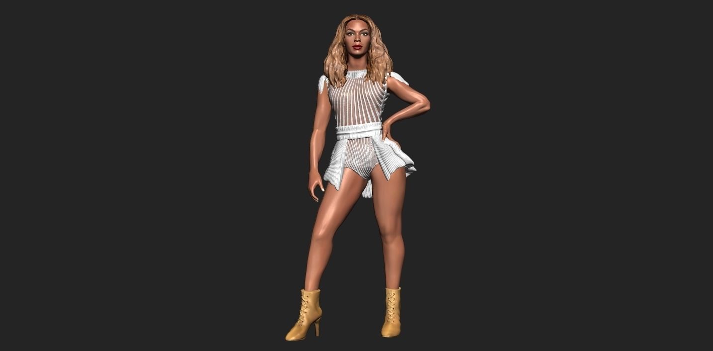 Beyonce 3D Model ready for 3d print 3D print model_1