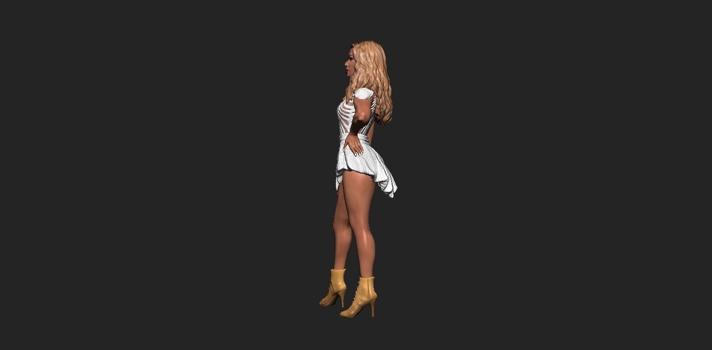 Beyonce 3D Model ready for 3d print 3D print model_2