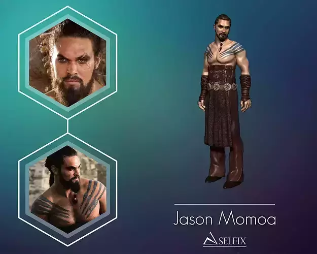 Jason Momoa 3D Model ready for 3d print 3D print model