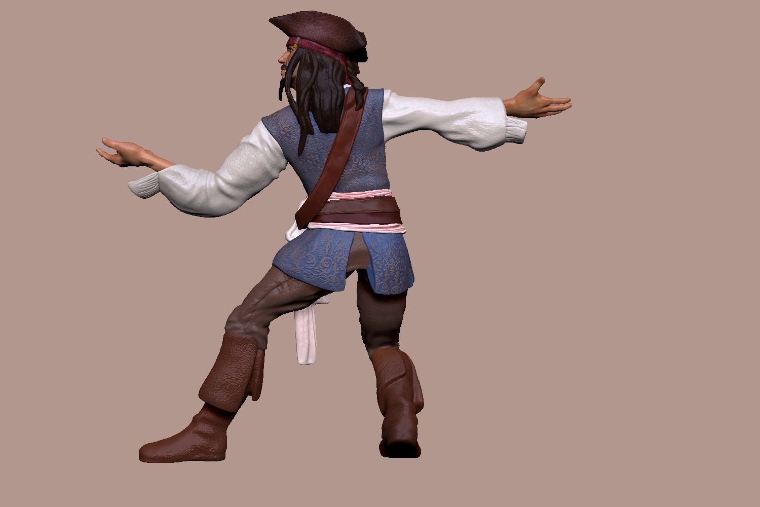 Johnny Depp 3D Model ready for 3d print 3D print model_3