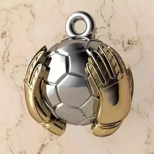 Pendant Soccer Ball with and without Gloves 