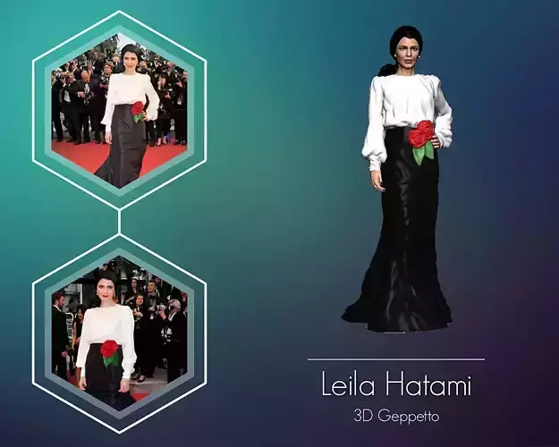 Leila Hatami 3D Model ready for 3d print 3D print model