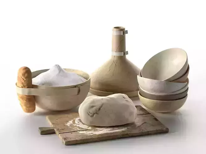 Dough Cooking Setup 3D model