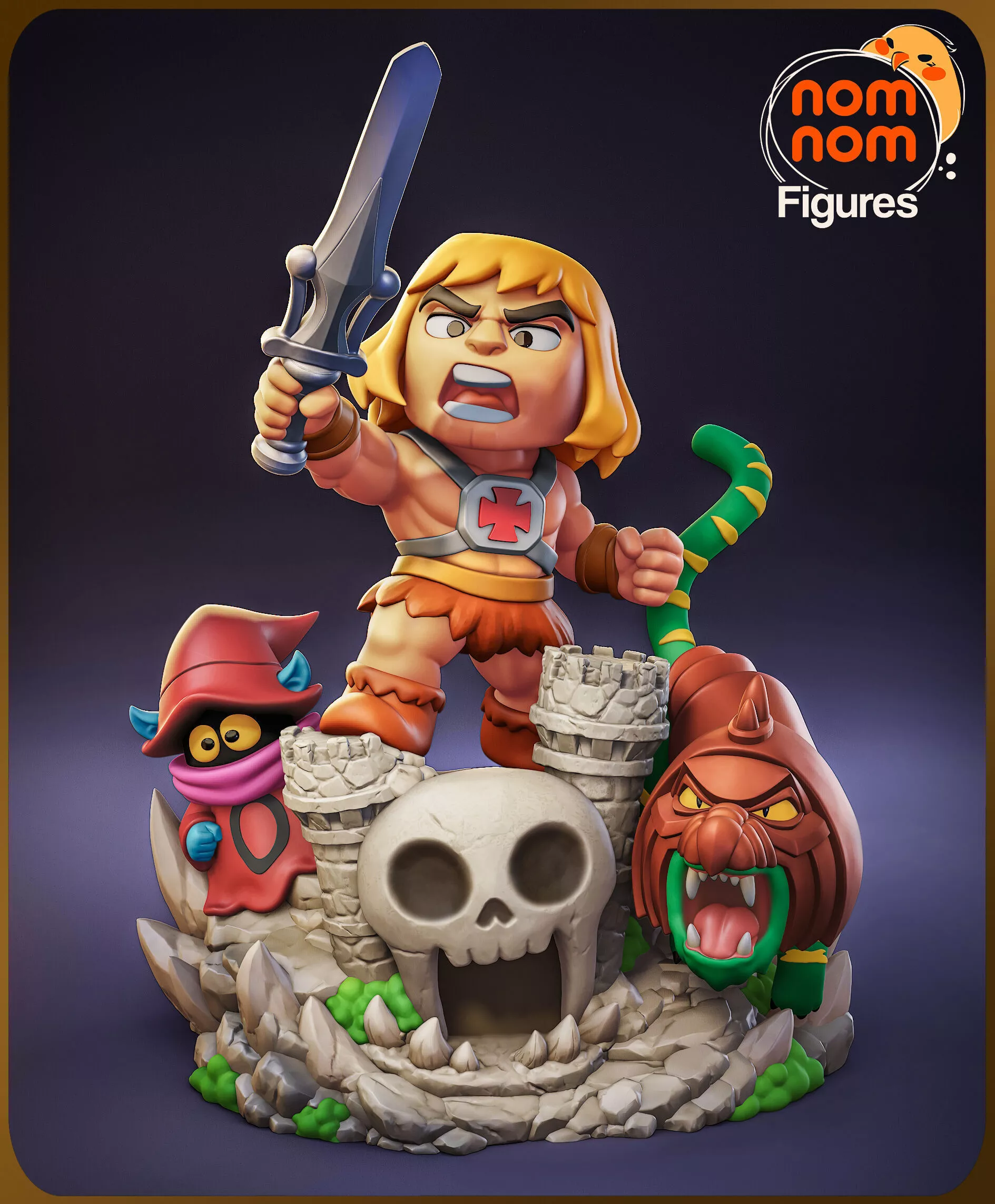 Chibi He-Man 3D print model