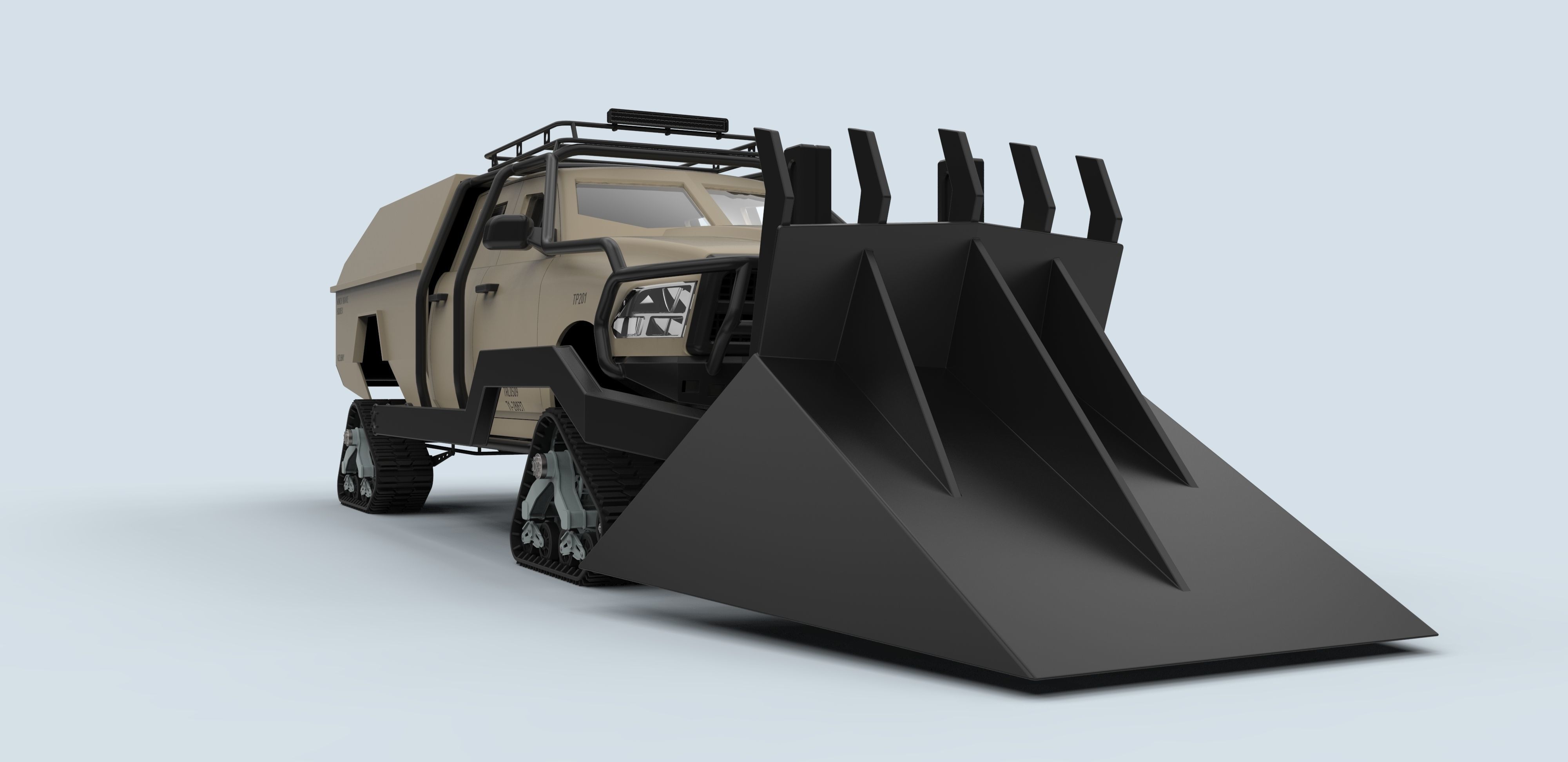 Dodge Ice Ram from Fast 8 3D model_4