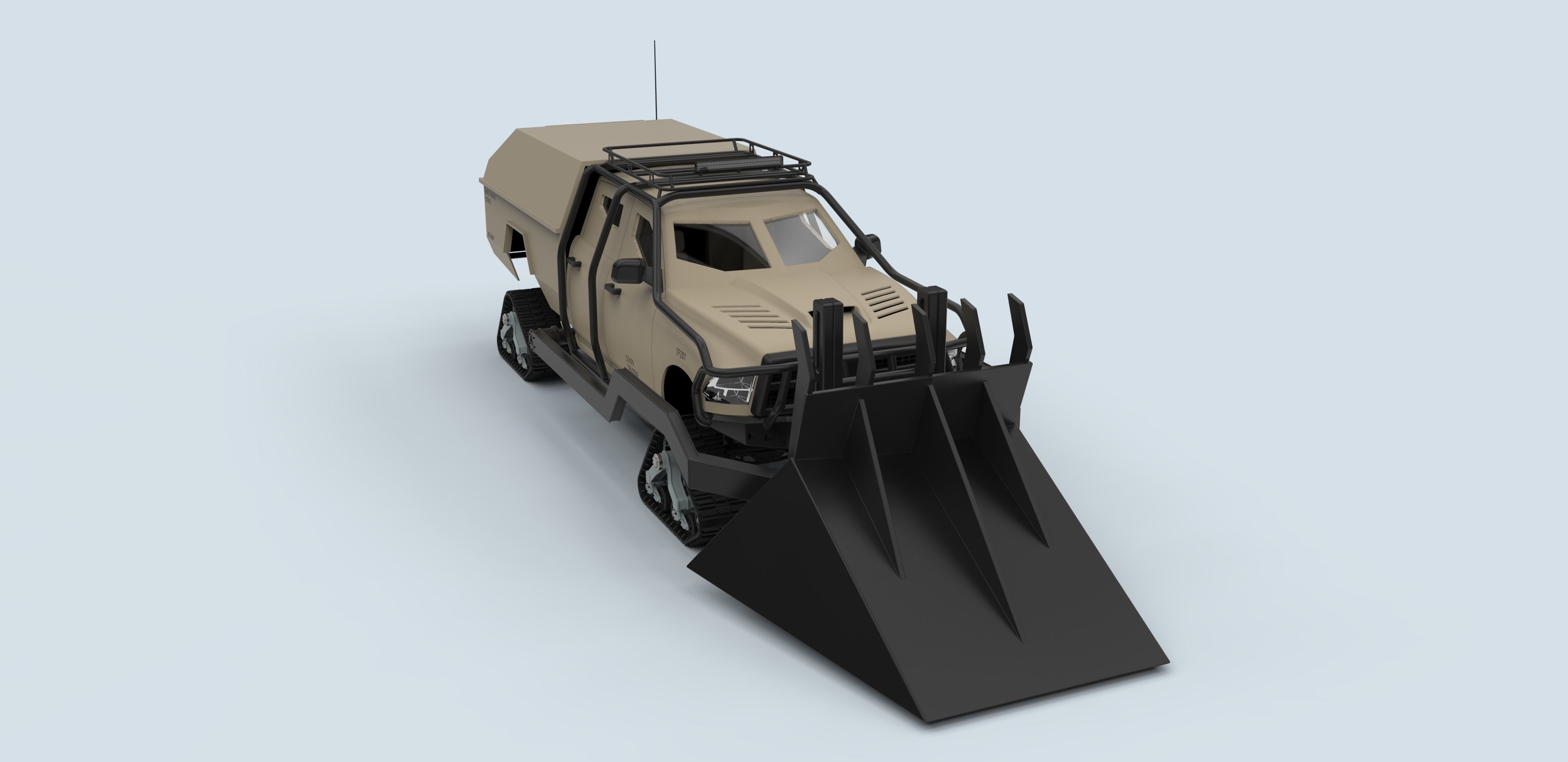 Dodge Ice Ram from Fast 8 3D model_2