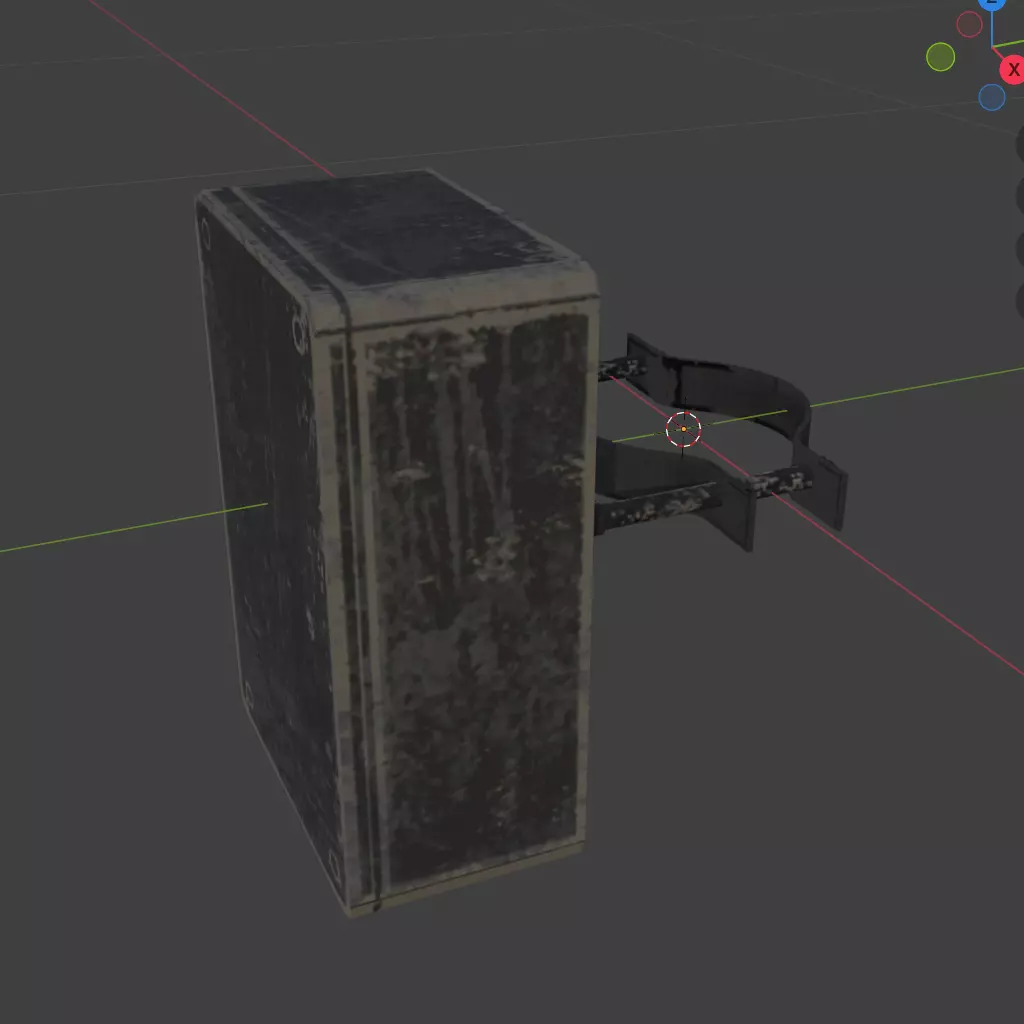 Telegraph pole Box Low-poly 3D model