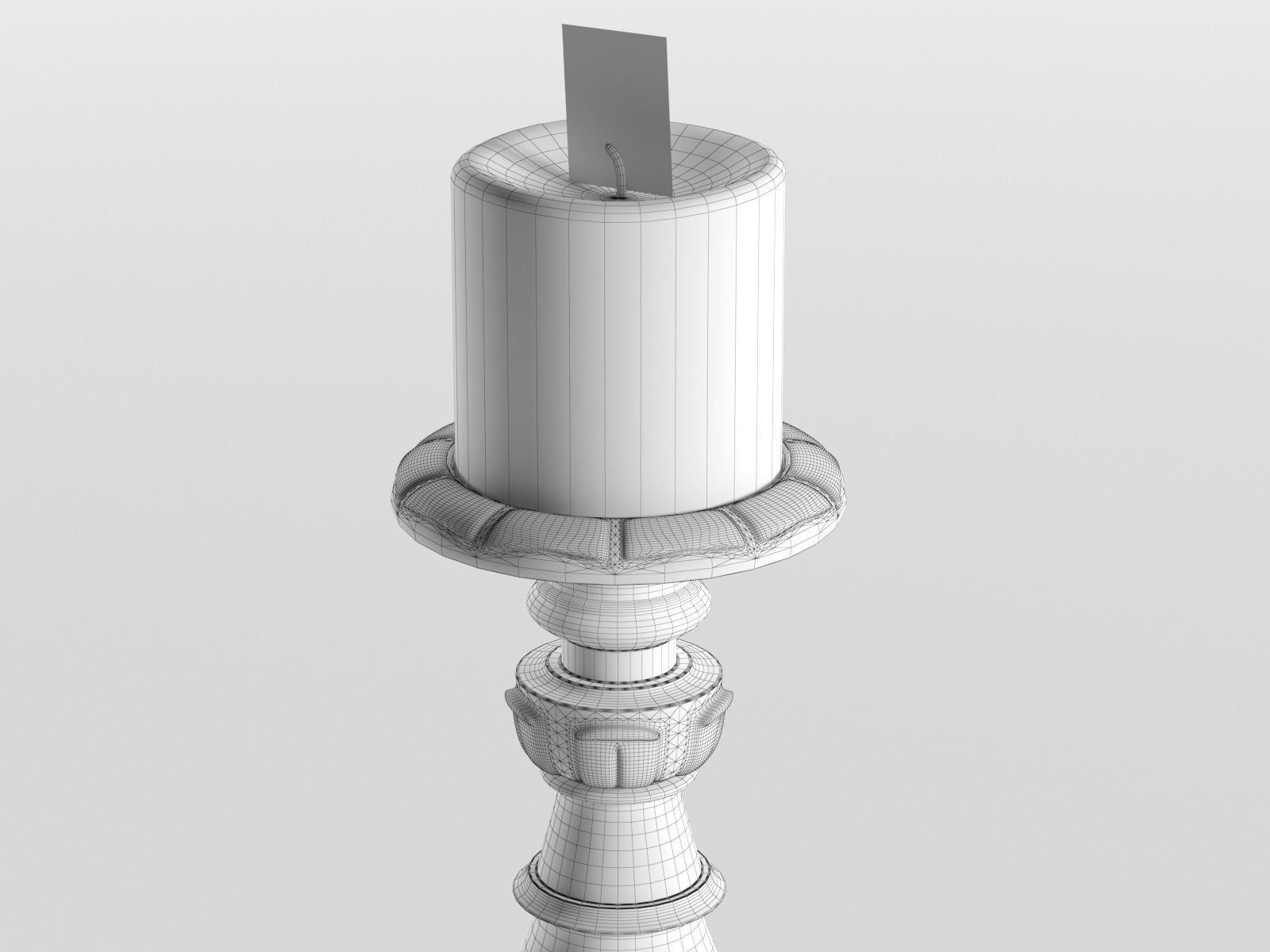 Florentine Candles 3D model_3