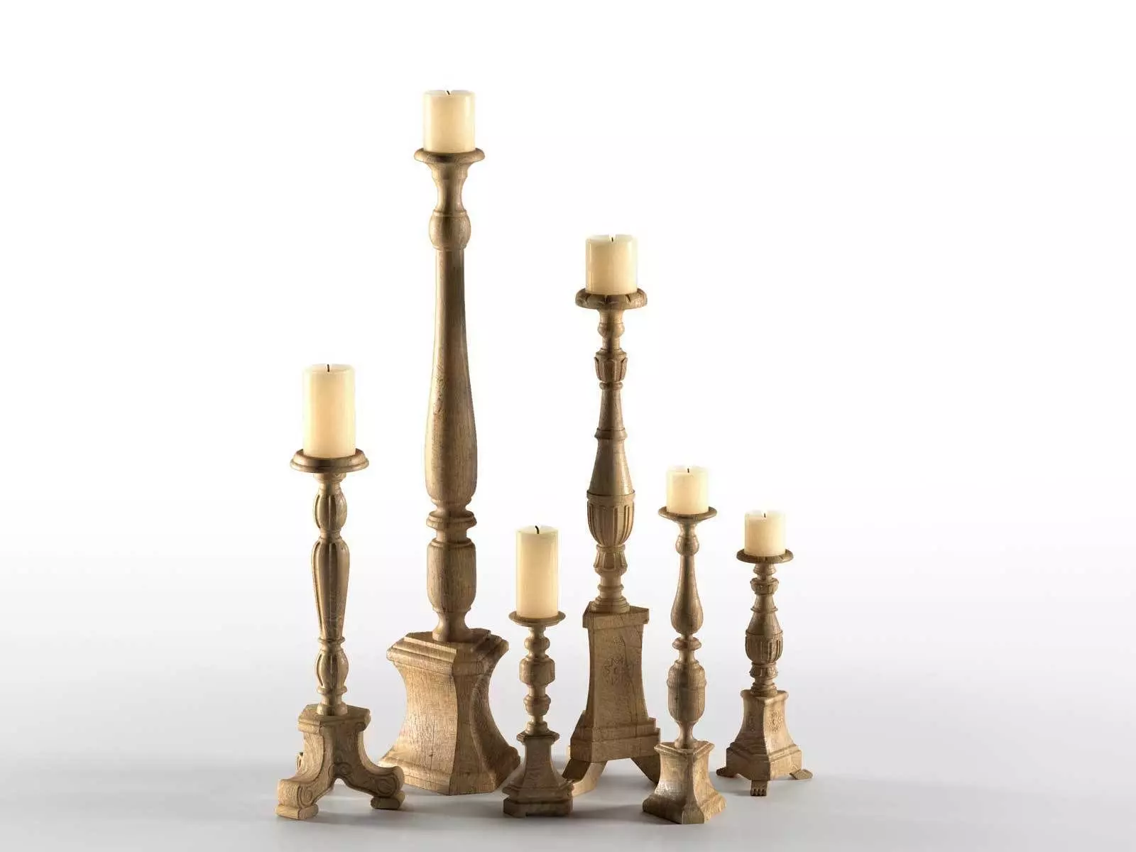 Florentine Candles 3D model_0