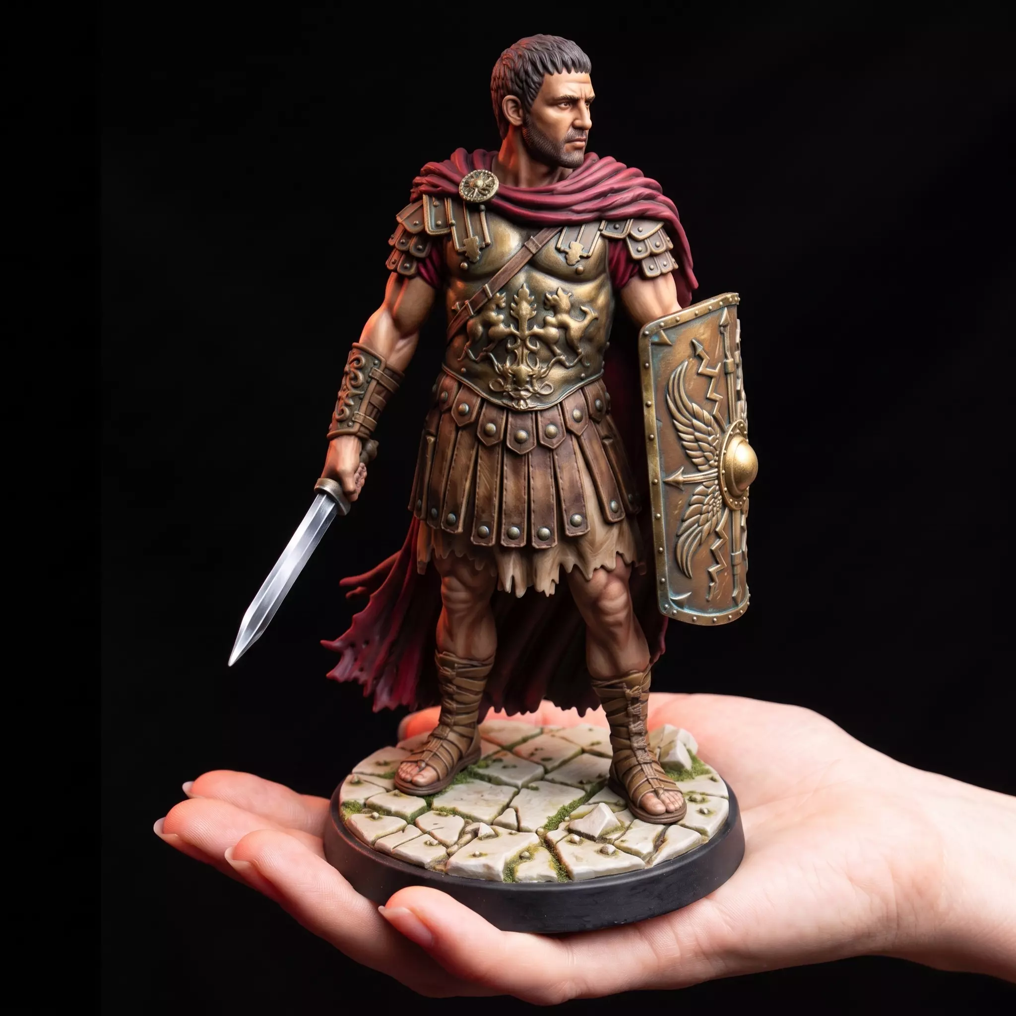 Roman General Maximus Warrior Ancient Gladiator Commander 28mm 3 3D print model