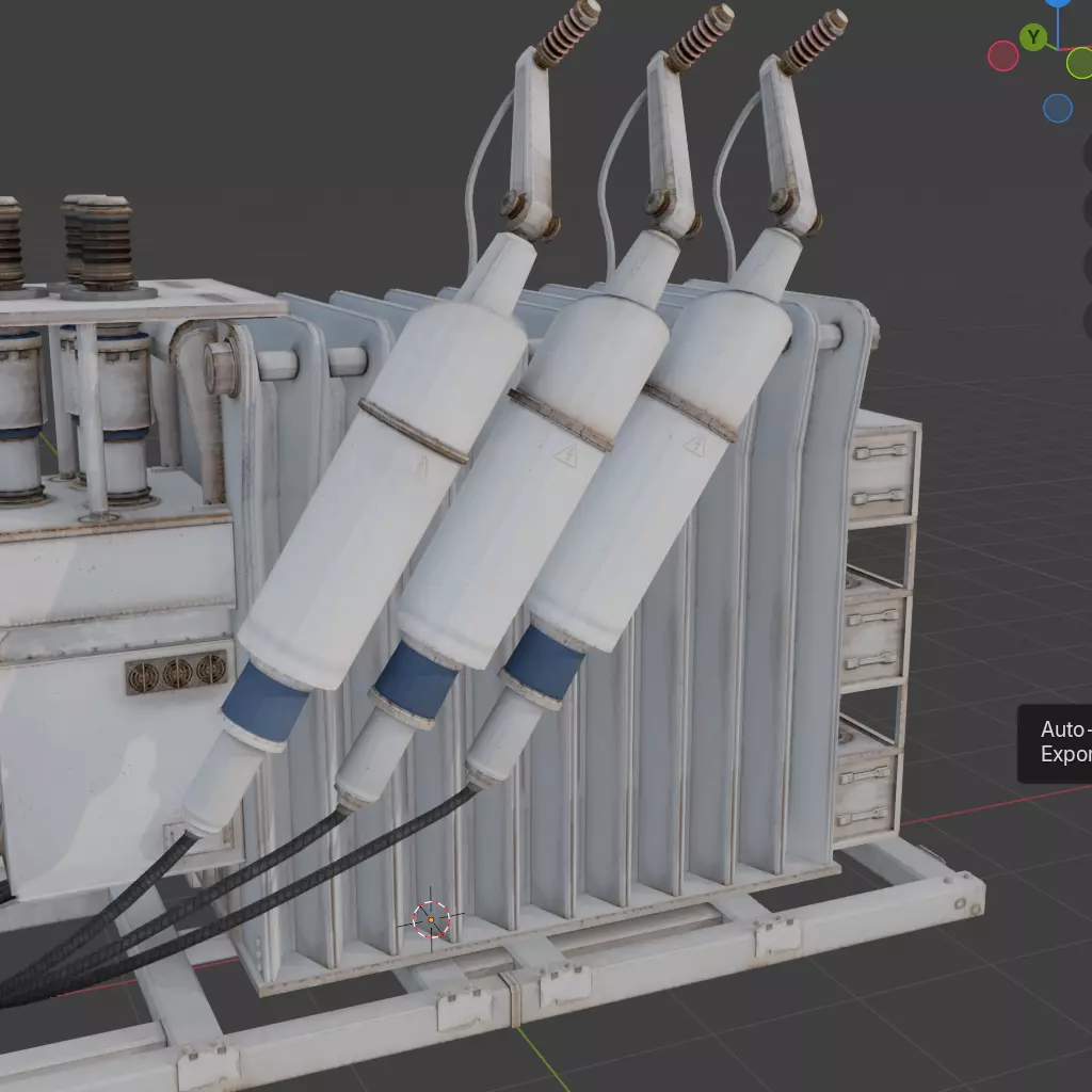Power Transformer Low-poly 3D model