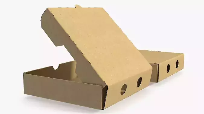 Pizza Box Set 3D model 6