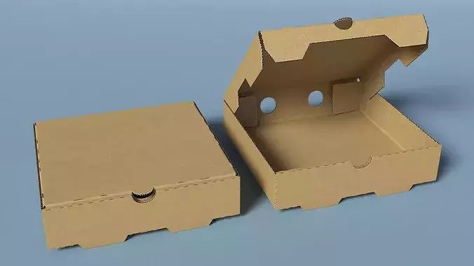Pizza Box Set 3D model