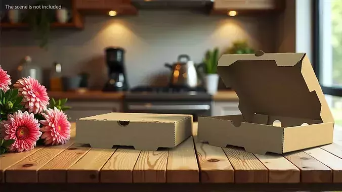 Pizza Box Set 3D model 3