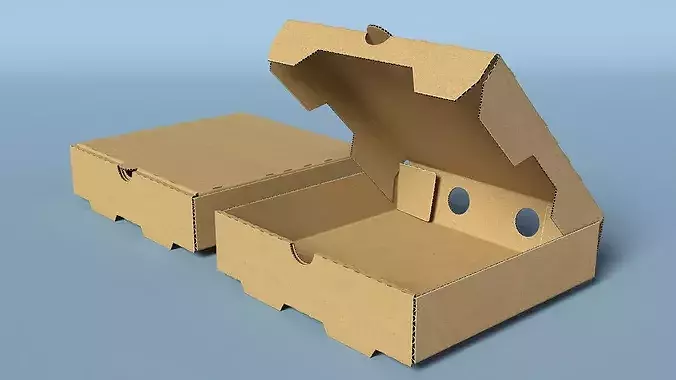 Pizza Box Set 3D model 5