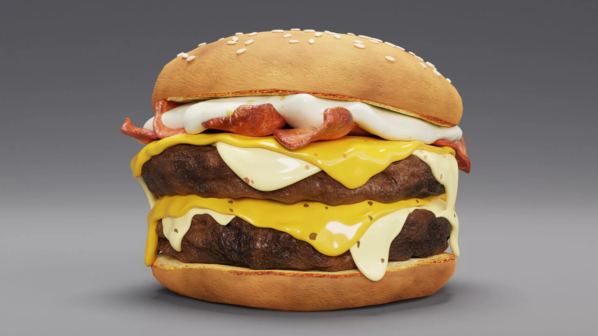 Cheese Burger 001 3D model