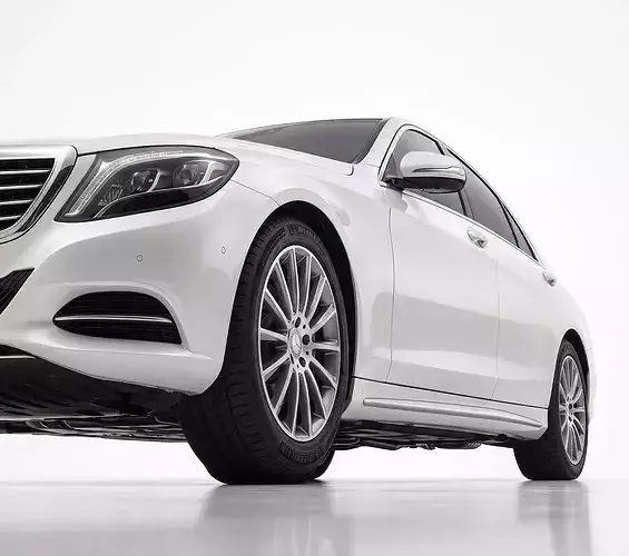 Mercedes-Benz S-Class Luxury Sedan W222 Generation Low-poly 3D model 4
