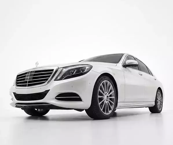 Mercedes-Benz S-Class Luxury Sedan W222 Generation Low-poly 3D model 2