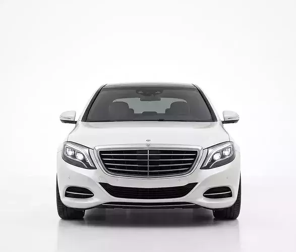 Mercedes-Benz S-Class Luxury Sedan W222 Generation Low-poly 3D model 7