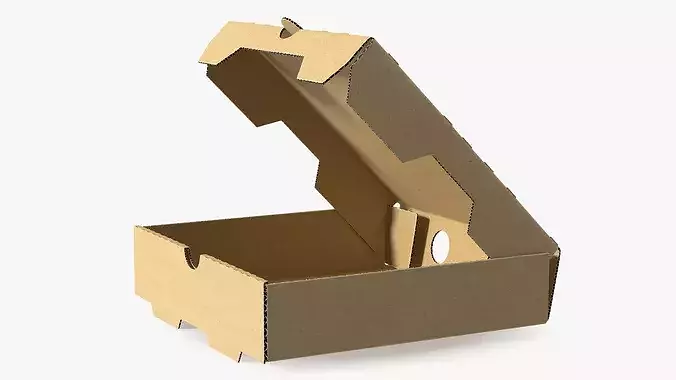 Pizza Takeout Box 3D model 7