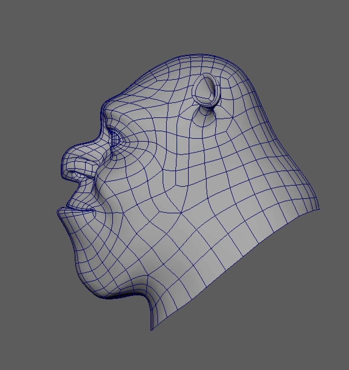 Shrek face 3D model_0