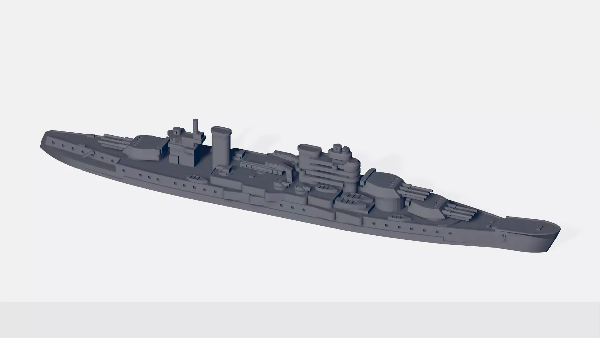 Frunze Battlecruiser Rebuild 3D print model