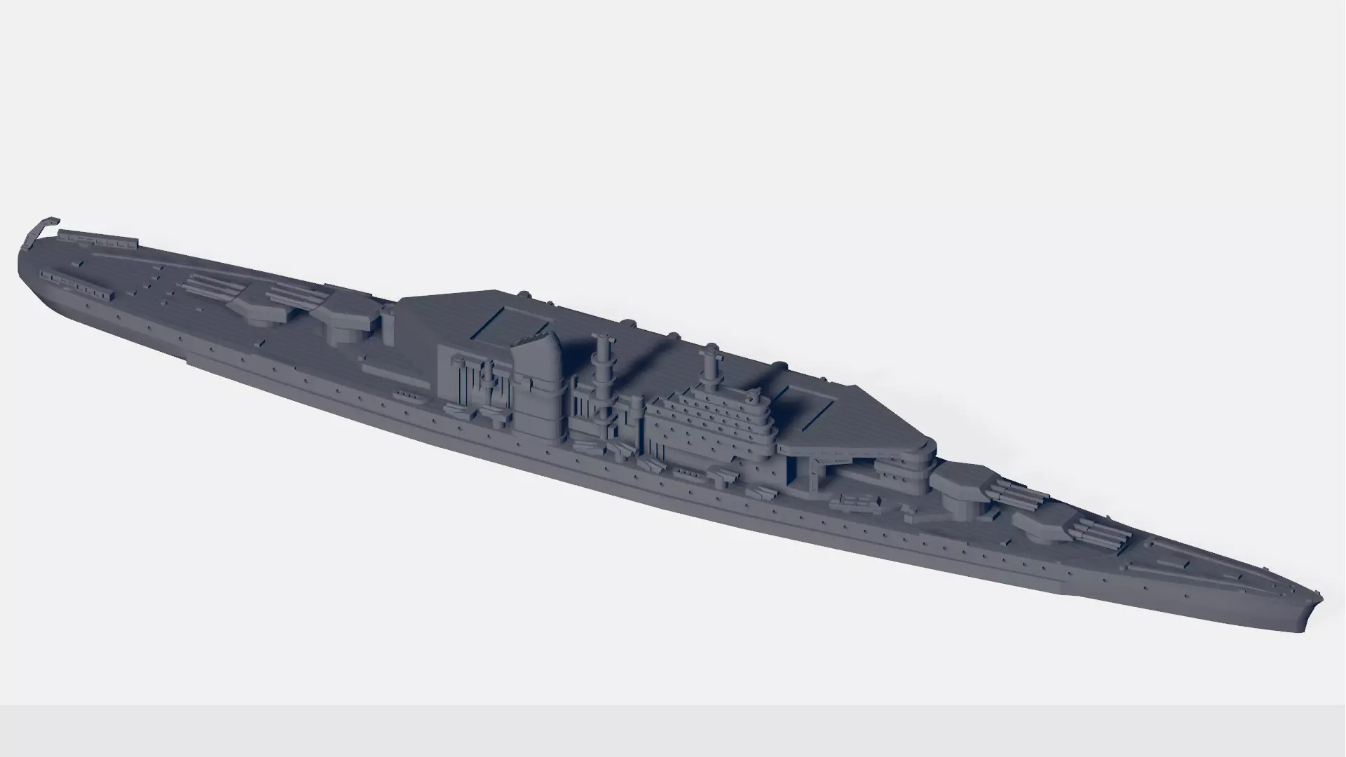 Gibbs and Cox Hybrid Design 3D print model
