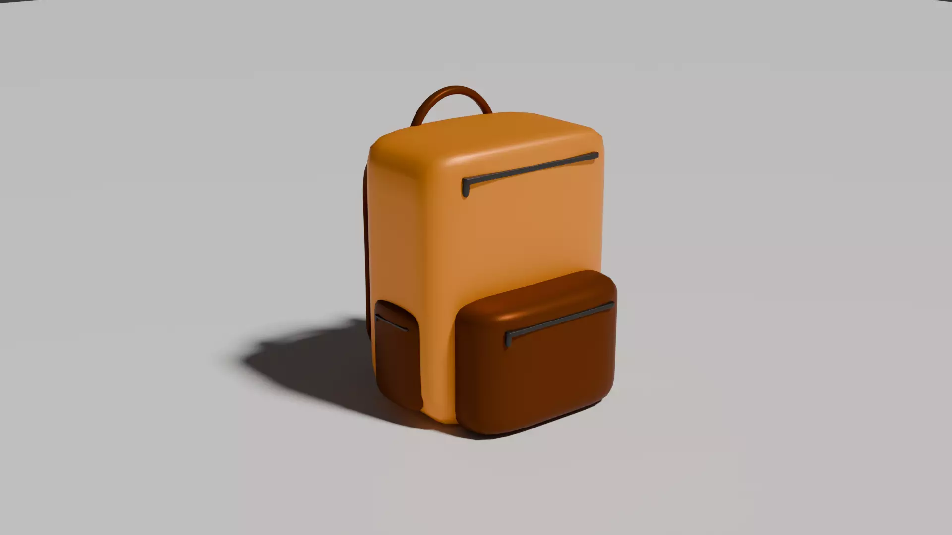Free Stylized Cartoon Backpack Free low-poly 3D model