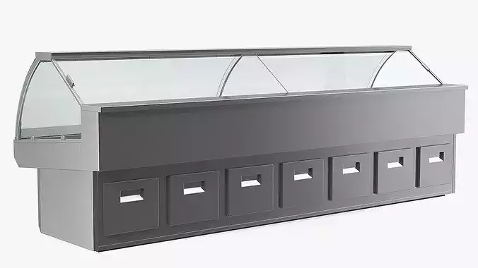 Refrigerated Display Case 3D model 4