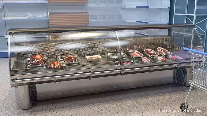 Refrigerated Display Case 3D model 2