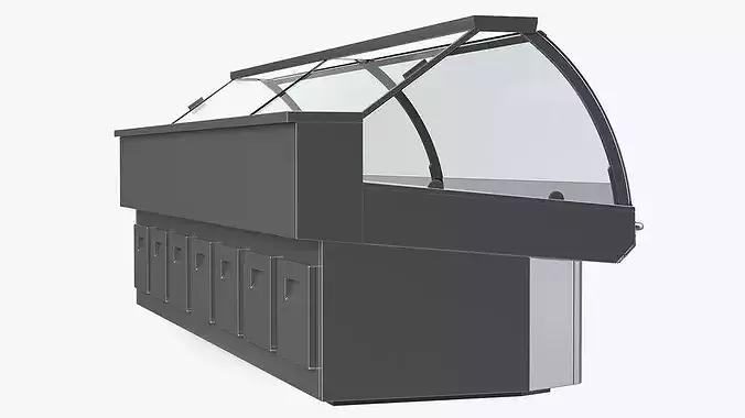 Refrigerated Display Case 3D model 7