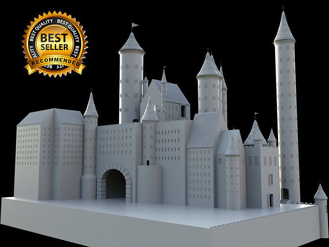 Medieval castle 3D model