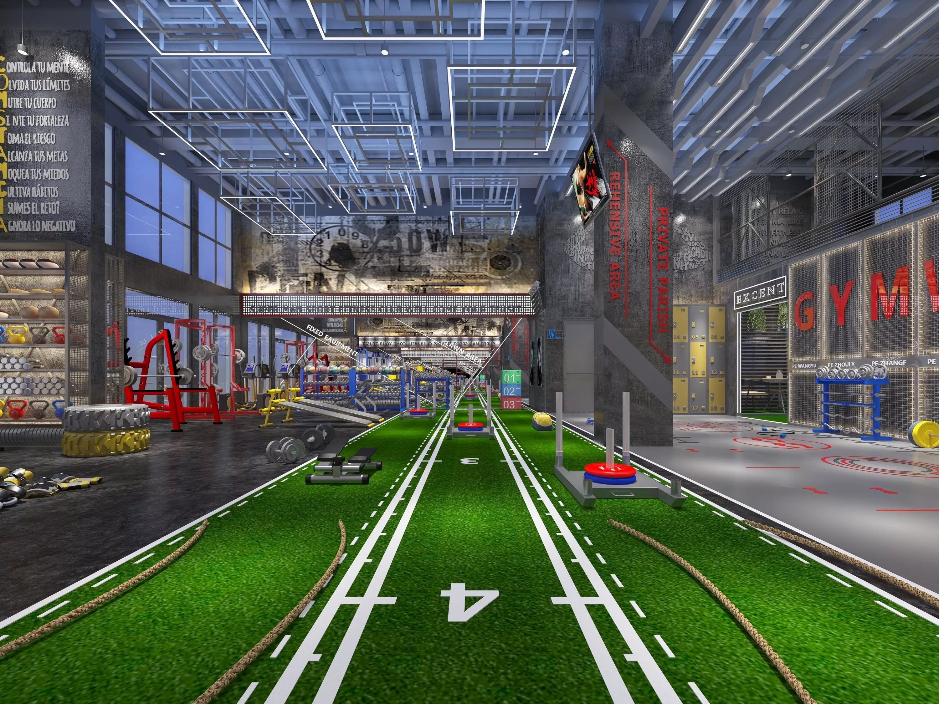 Gym Interior 3D model